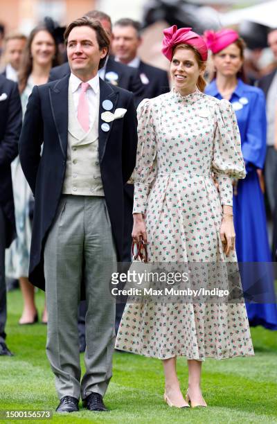 Princess Beatrice and Edoardo Mapelli Mozzi attend day one of Royal Ascot 2023 at Ascot Racecourse on June 20, 2023 in Ascot, England.