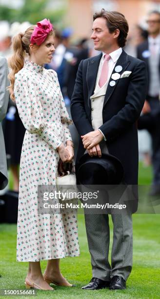 Princess Beatrice and Edoardo Mapelli Mozzi attend day one of Royal Ascot 2023 at Ascot Racecourse on June 20, 2023 in Ascot, England.
