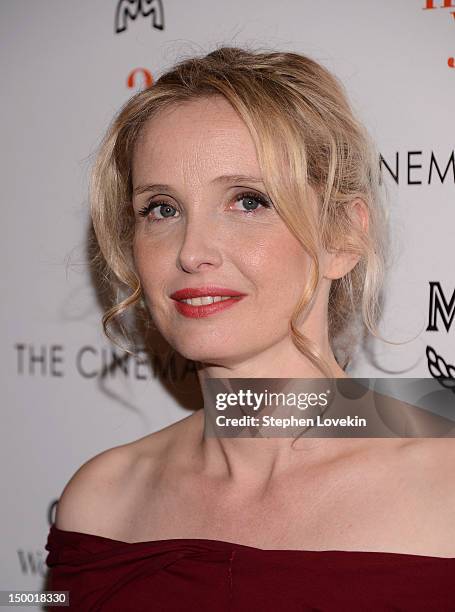 Actress Julie Delpy attends The Cinema Society special screening of "Two Days In New York" at Landmark Sunshine Cinema on August 8, 2012 in New York...