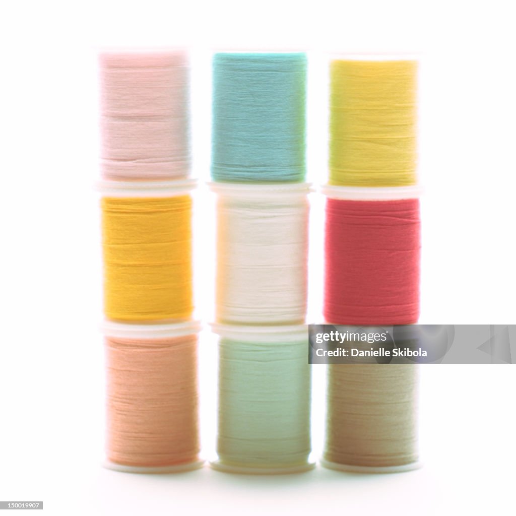 Stacked Spool Stack Of Thread Spools High-Res Stock Photo - Getty Images