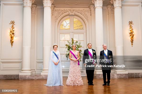 Dutch Royals State Visit To Belgium : Dinner At The Laeken Castle Dutch Royals State Visit To Belgium : Dinner At The Laeken Castle