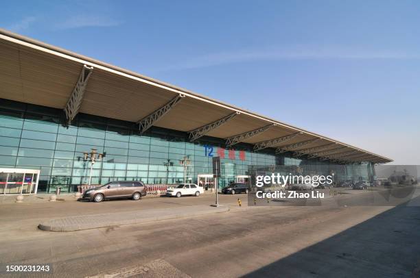 terminal 2 of shenyang taoxian international airport - shenyang bildbanksfoton och bilder