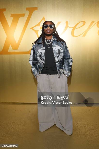 Quavo attends the Louis Vuitton Menswear Spring/Summer 2024 show as part of Paris Fashion Week on June 20, 2023 in Paris, France.