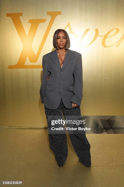 Kelly Rowland attends the Louis Vuitton Menswear Spring/Summer 2024 show as part of Paris Fashion Week on June 20, 2023 in Paris, France.
