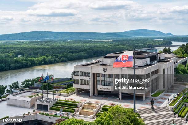 government building in bratislava, slovakia - slovakia stock pictures, royalty-free photos & images