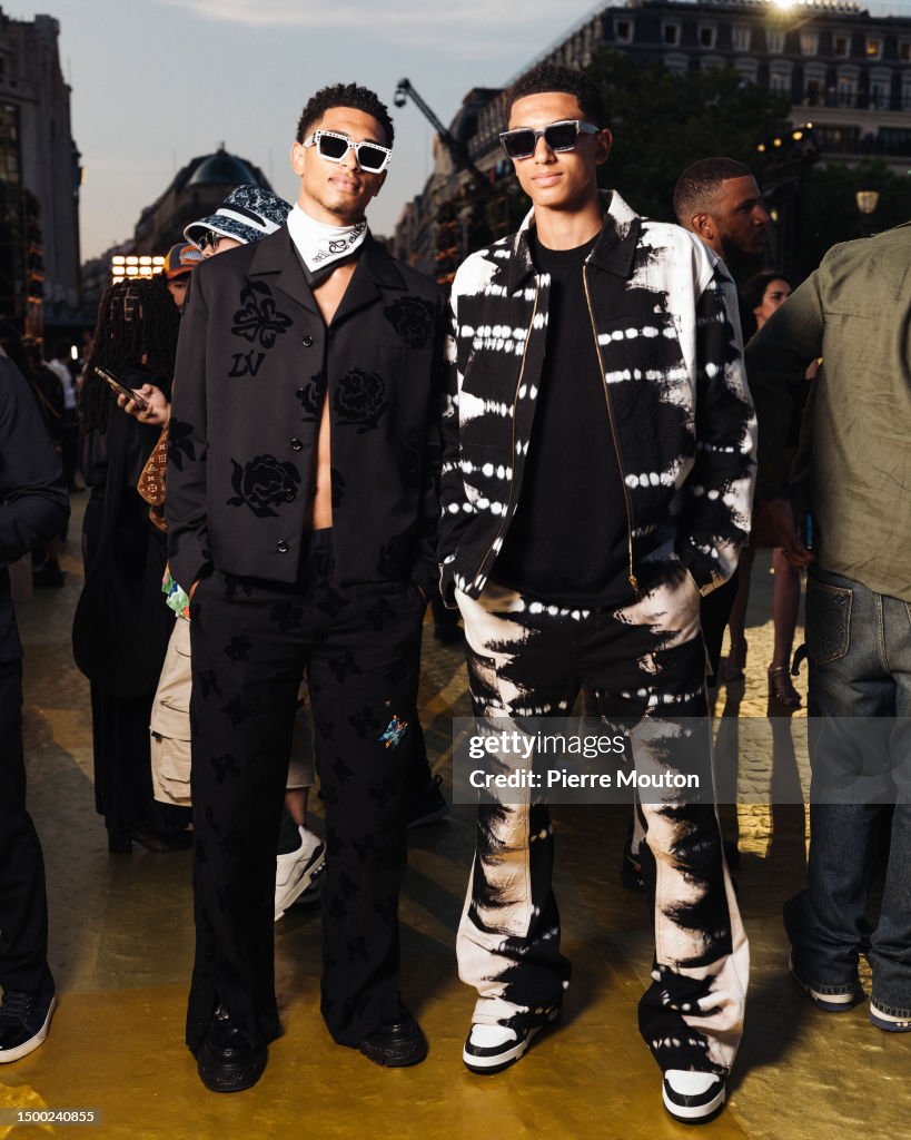 Jude Bellingham and Jobe Bellingham attends the the Louis Vuitton... News Photo Getty Images