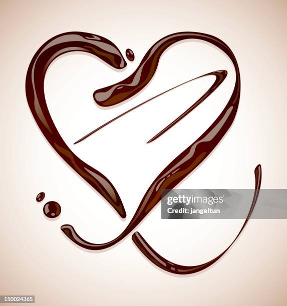 ilustrações, clipart, desenhos animados e ícones de coração de chocolate - barra de chocolate
