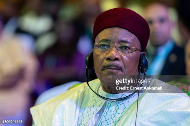 Mahamadou Issoufou, Former President of Niger at the African Export-Import Bank Annual Meeting on June 18, 2023 at the Accra International Conference...