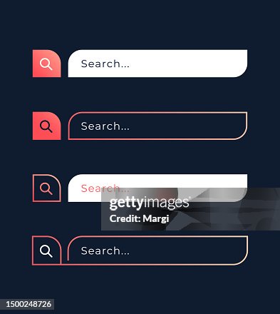 Web Search Bar For Ui Design Elements High-Res Vector Graphic - Getty ...
