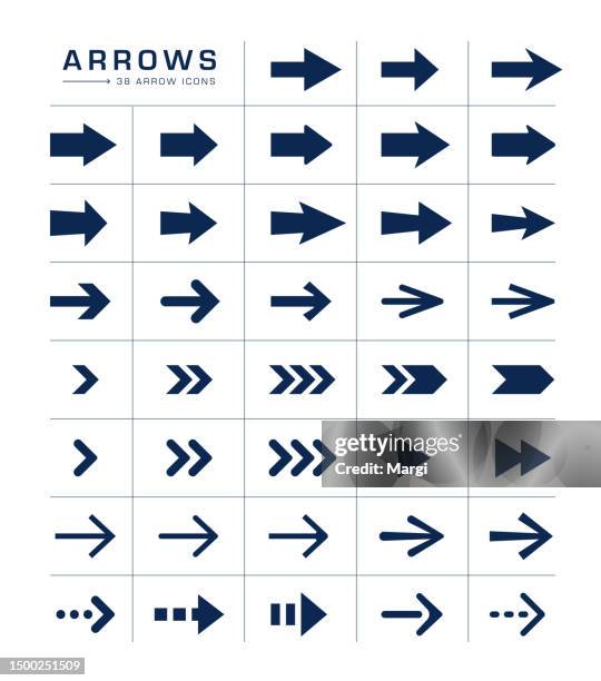 ilustrações de stock, clip art, desenhos animados e ícones de arrow and cursor icons - arrow symbol