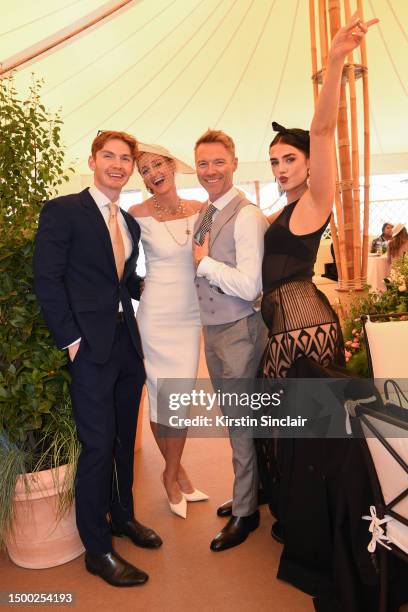 Storm Keating, Ronan Keating and Missy Keating attend day one of Royal Ascot 2023 at Ascot Racecourse on June 20, 2023 in Ascot, England.