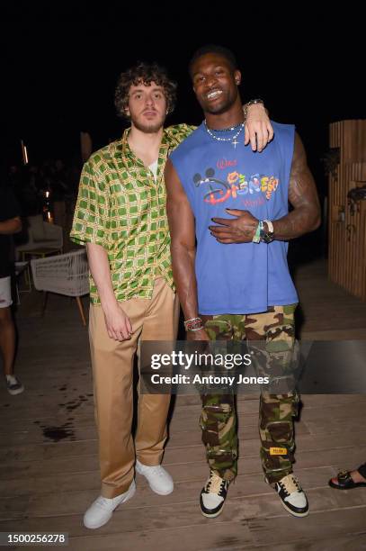 Jack Harlow and DK Metcalf attend an evening of music hosted by Spotify with star-studded performances with Florence + The Machine, Jack Harlow,...