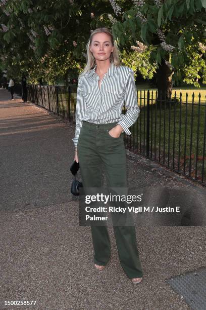 Claire Rose seen attending Veronica Beard - summer party at Serpentine Gallery on June 20, 2023 in London, England.