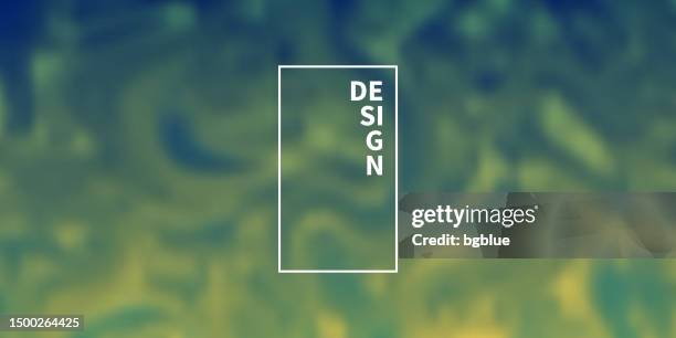green abstract background with blurred fluid shapes - dark marble texture stock illustrations