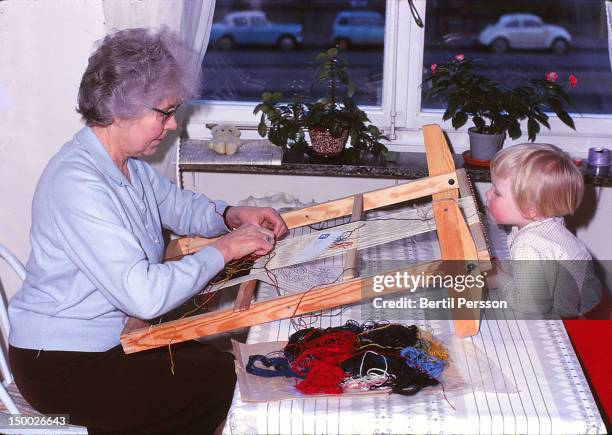 grandmother weaves - 1967 stock pictures, royalty-free photos & images