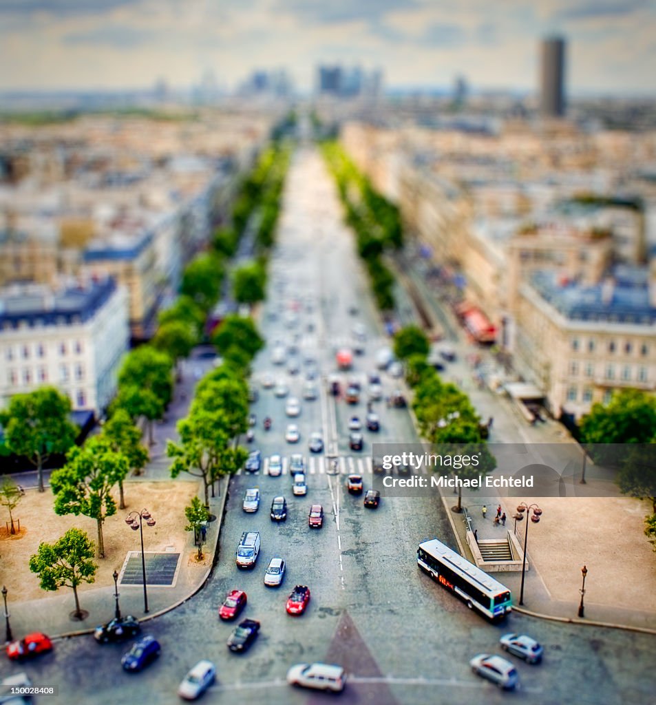 View from Arc de Triomphe