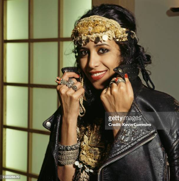 Israeli singer Ofra Haza, 28th April 1988.