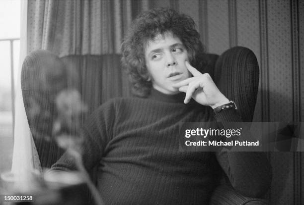 American singer-songwriter Lou Reed, 12th January 1972.