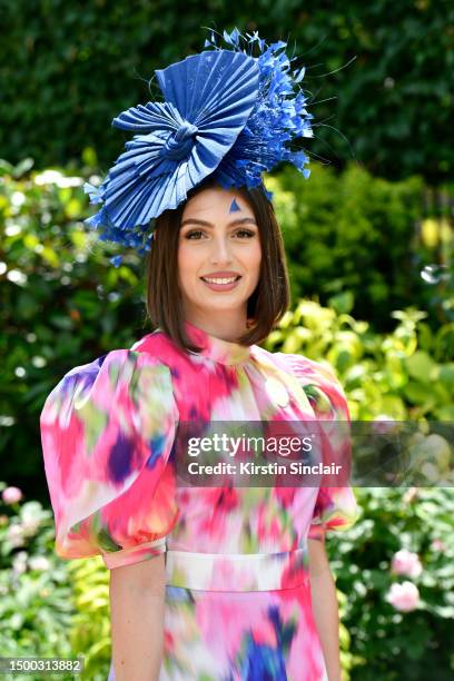 Amelia Johnson attends day two of Royal Ascot 2023 at Ascot Racecourse on June 21, 2023 in Ascot, England.