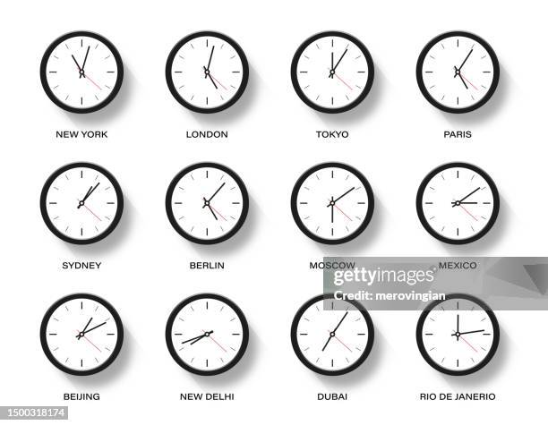 Clock In Different Time 262 World Time Zones Clock Stock Photos, High-Res Pictures, and Images ...