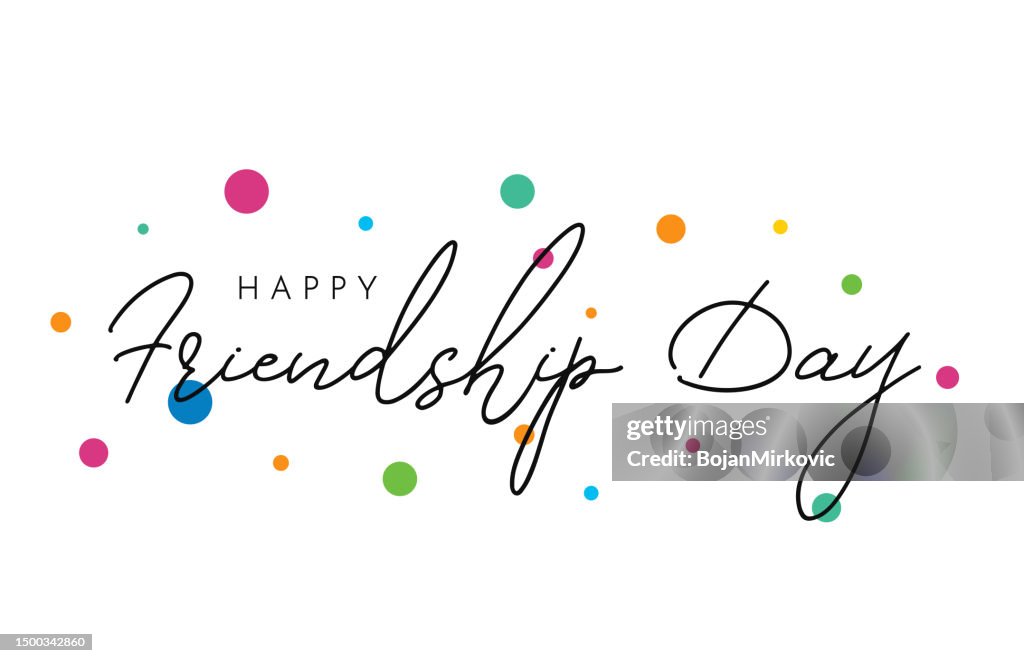 International Friendship Day poster. Vector