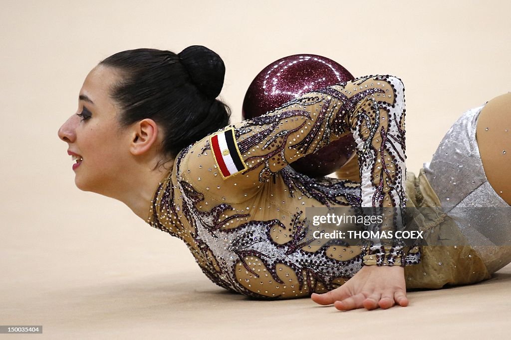 Md Rostom Egypt's Yasmine Mohmed Rostom performs her ball program during the ...