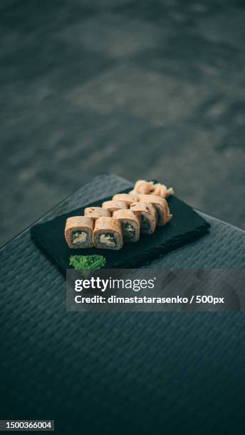 high angle view of food on table,ukraine - fresh wasabi stockfoto's en -beelden