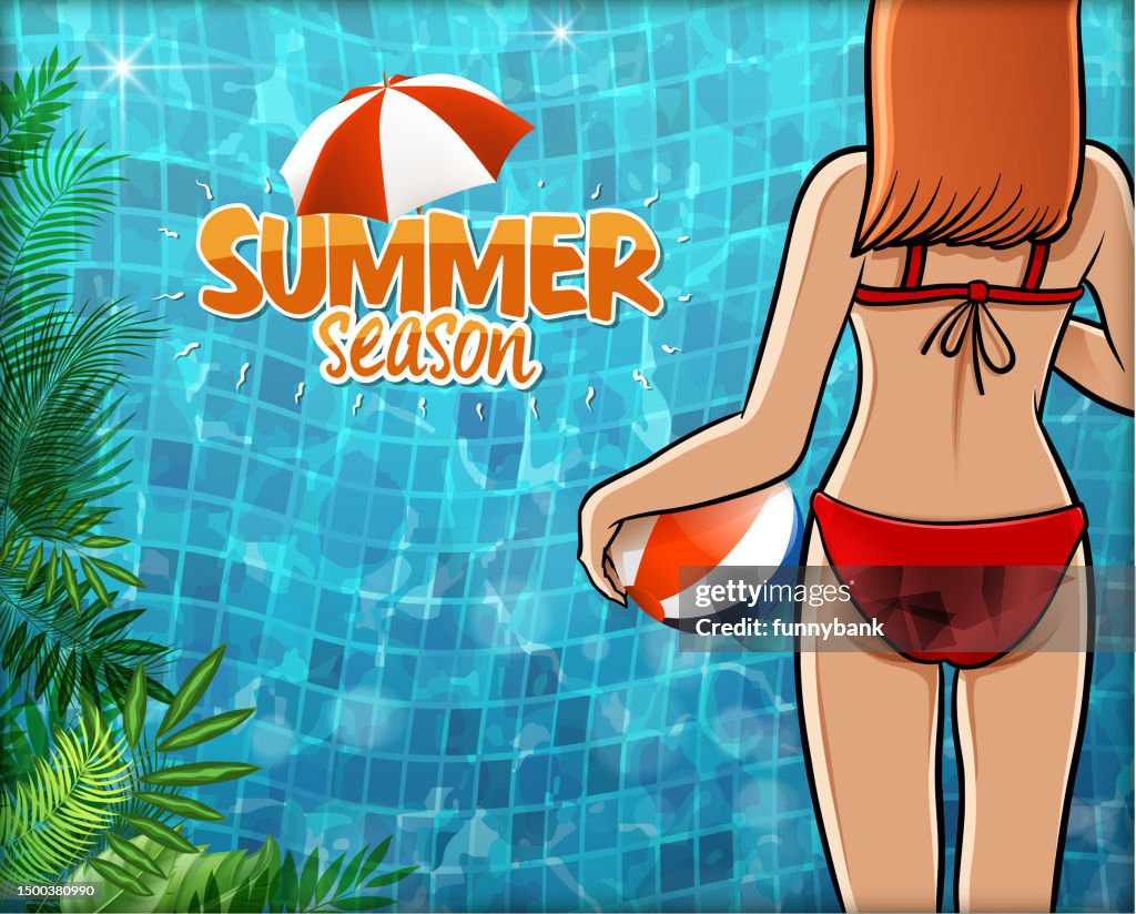Swimming pool shiny