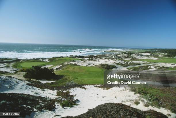 General view of the Spyglass Hill Golf Course on 1st January 1992 at the Spyglass Hill Golf Course on the Monterey Peninsula in Monterey, California,...