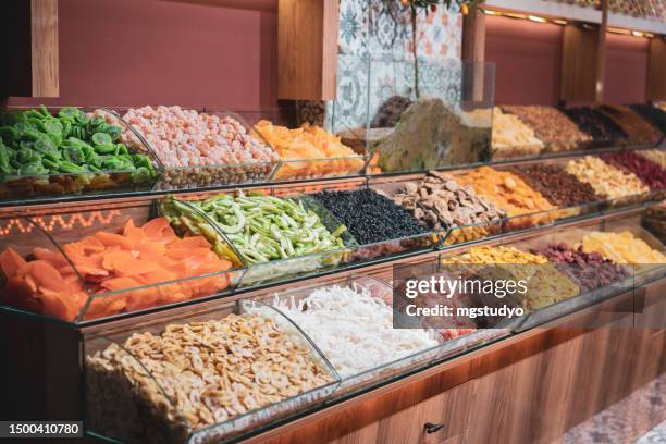 dried fruits at the grand bazaar market - dried plum stock pictures, royalty-free photos & images
