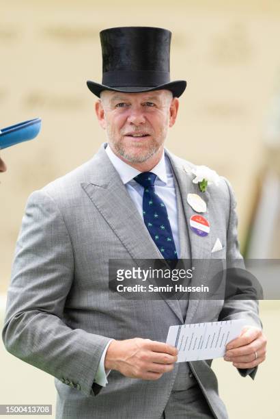 Mike Tindall attends day two of Royal Ascot 2023 at Ascot Racecourse on June 21, 2023 in Ascot, England.