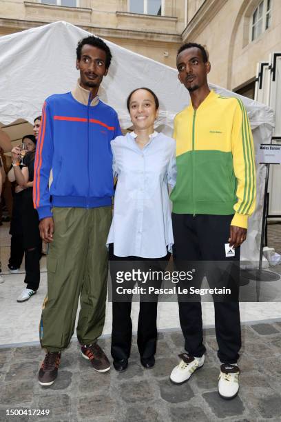 Designer Grace Wales Bonner and guests attend the after show following the Wales Bonner Menswear Spring/Summer 2024 show as part of Paris Fashion...