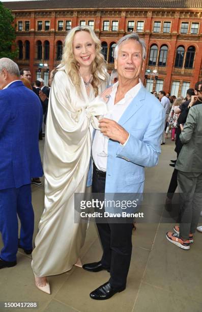 Gwendoline Christie and Charles Delevingne attend the V&A Summer Party and DIVA exhibition preview, supported by Net-A-Porter, on June 21, 2023 in...