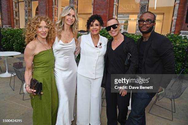 Kelly Hoppen, Melissa Odabash, Dame Shirley Bassey, Julien Macdonald and Clinton Idehen attend the V&A Summer Party and DIVA exhibition preview,...