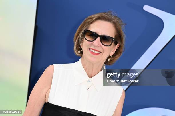 Kirsty Wark arrives at the V&A 2023 Summer Party at The V&A on June 21, 2023 in London, England.