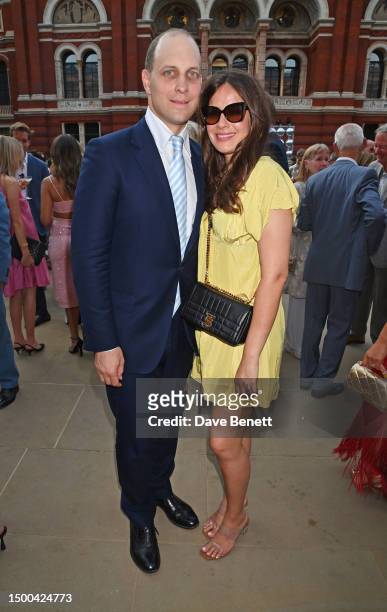 Lord Frederick Windsor and Sophie Winkleman attend the V&A Summer Party and DIVA exhibition preview, supported by Net-A-Porter, on June 21, 2023 in...