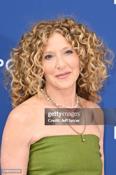 Kelly Hoppen arrives at the V&A 2023 Summer Party at The V&A on June 21, 2023 in London, England.