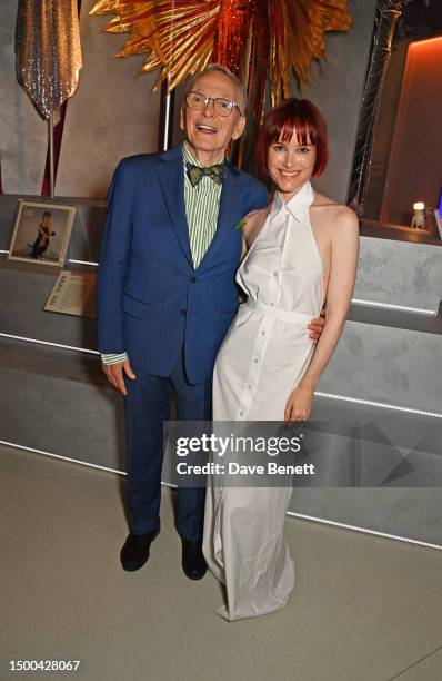Bob Mackie and Julia Hobbs attend the V&A Summer Party and DIVA exhibition preview, supported by Net-A-Porter, on June 21, 2023 in London, England.