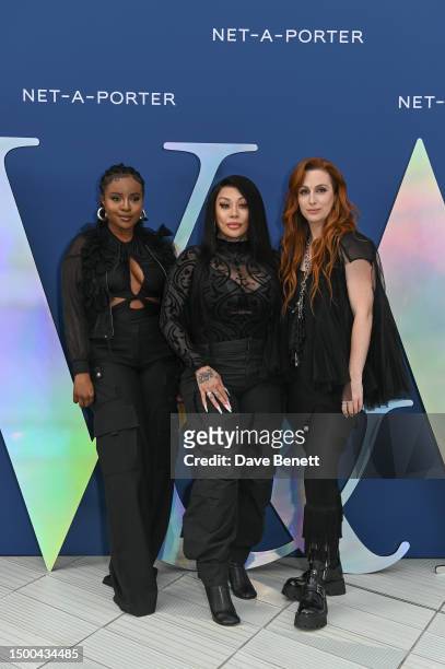 Keisha Buchanan, Mutya Buena and Siobhán Donaghy attend the V&A Summer Party and DIVA exhibition preview, supported by Net-A-Porter, on June 21, 2023...