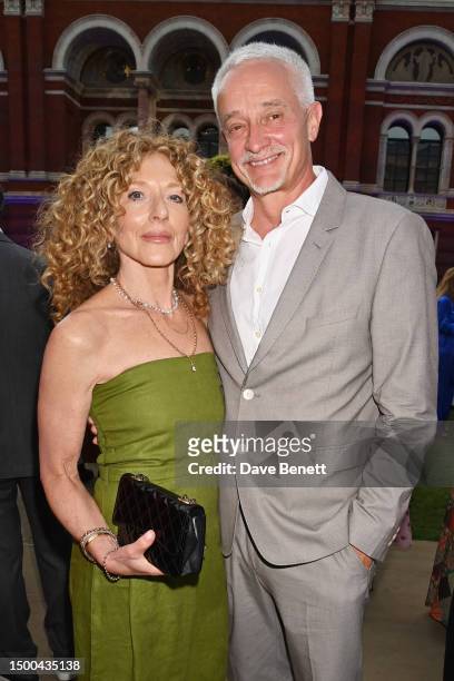 Kelly Hoppen and John Gardiner attend the V&A Summer Party and DIVA exhibition preview, supported by Net-A-Porter, on June 21, 2023 in London,...