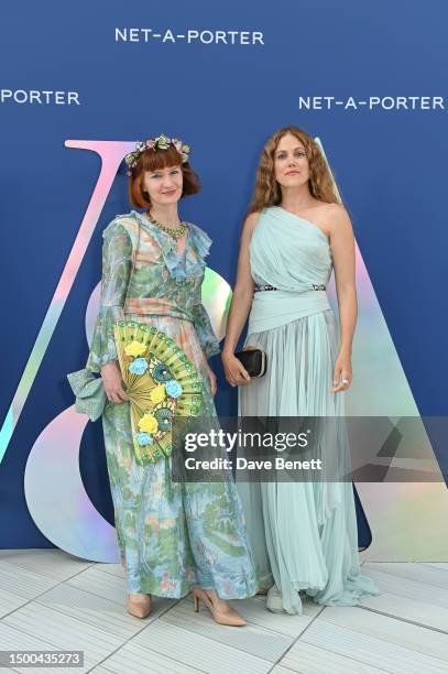 Charity Wakefield and guest attend the V&A Summer Party and DIVA exhibition preview, supported by Net-A-Porter, on June 21, 2023 in London, England.