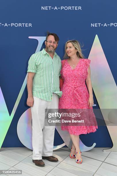 David Mitchell and Victoria Coren Mitchell attend the V&A Summer Party and DIVA exhibition preview, supported by Net-A-Porter, on June 21, 2023 in...