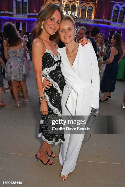 Of YOOX NET-A-PORTER Alison Loehnis and Dr Barbara Sturm attend the V&A Summer Party and DIVA exhibition preview, supported by Net-A-Porter, on June...