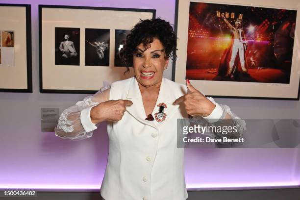 Dame Shirley Bassey attends the V&A Summer Party and DIVA exhibition preview, supported by Net-A-Porter, on June 21, 2023 in London, England.