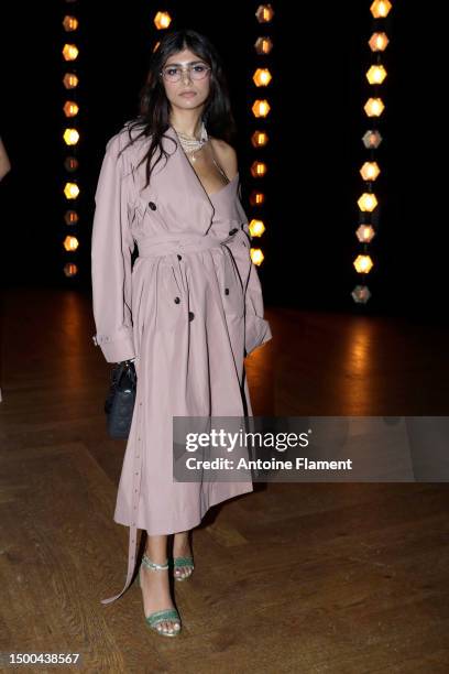 Mia Khalifa attends the EGONLAB. Menswear Spring/Summer 2024 show as part of Paris Fashion Week on June 21, 2023 in Paris, France.