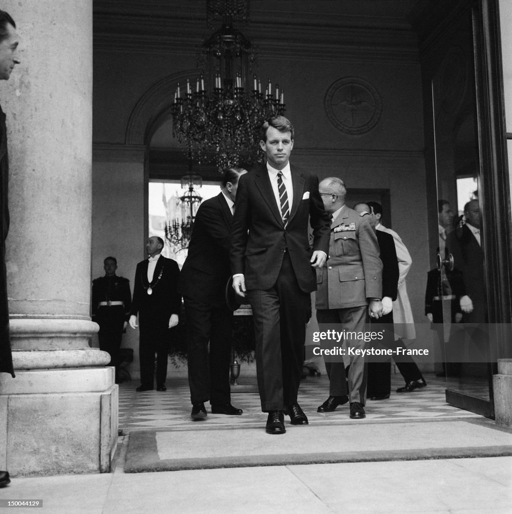 US Attorney General Robert Kennedy In Paris