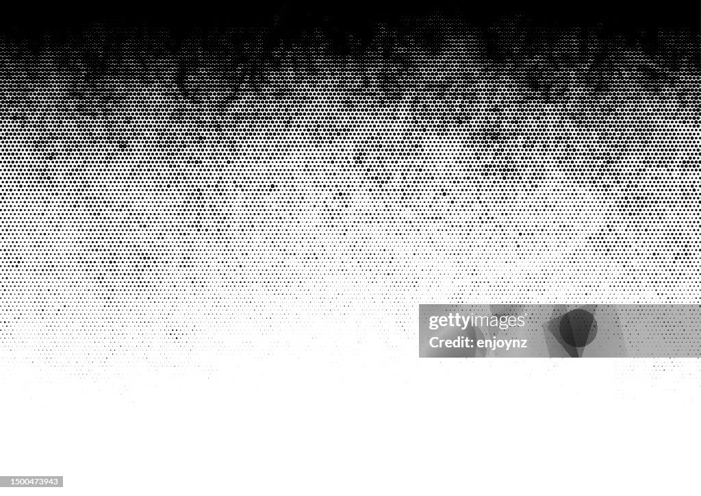 Dégradé de demi-tons grunge noir motif de dégradé de demi-tons fondu