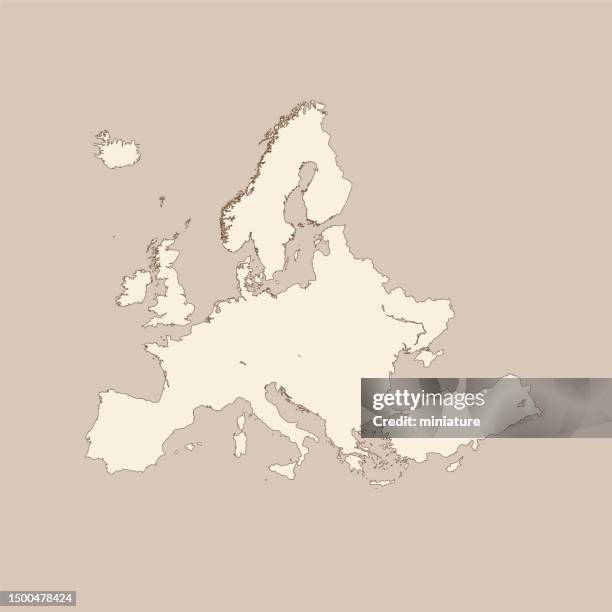 europe map - slovakia map stock illustrations