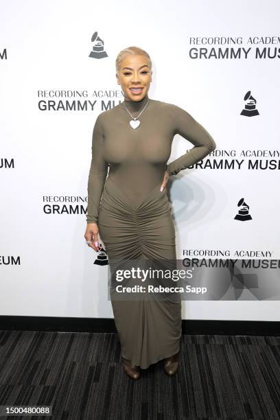 Keyshia Cole attends at Reel To Reel: Keyshia Cole: This Is My Story at The GRAMMY Museum on June 21, 2023 in Los Angeles, California.