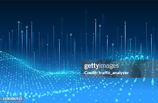 Abstract technical landscape background Abstract technical landscape background